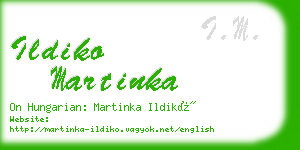 ildiko martinka business card